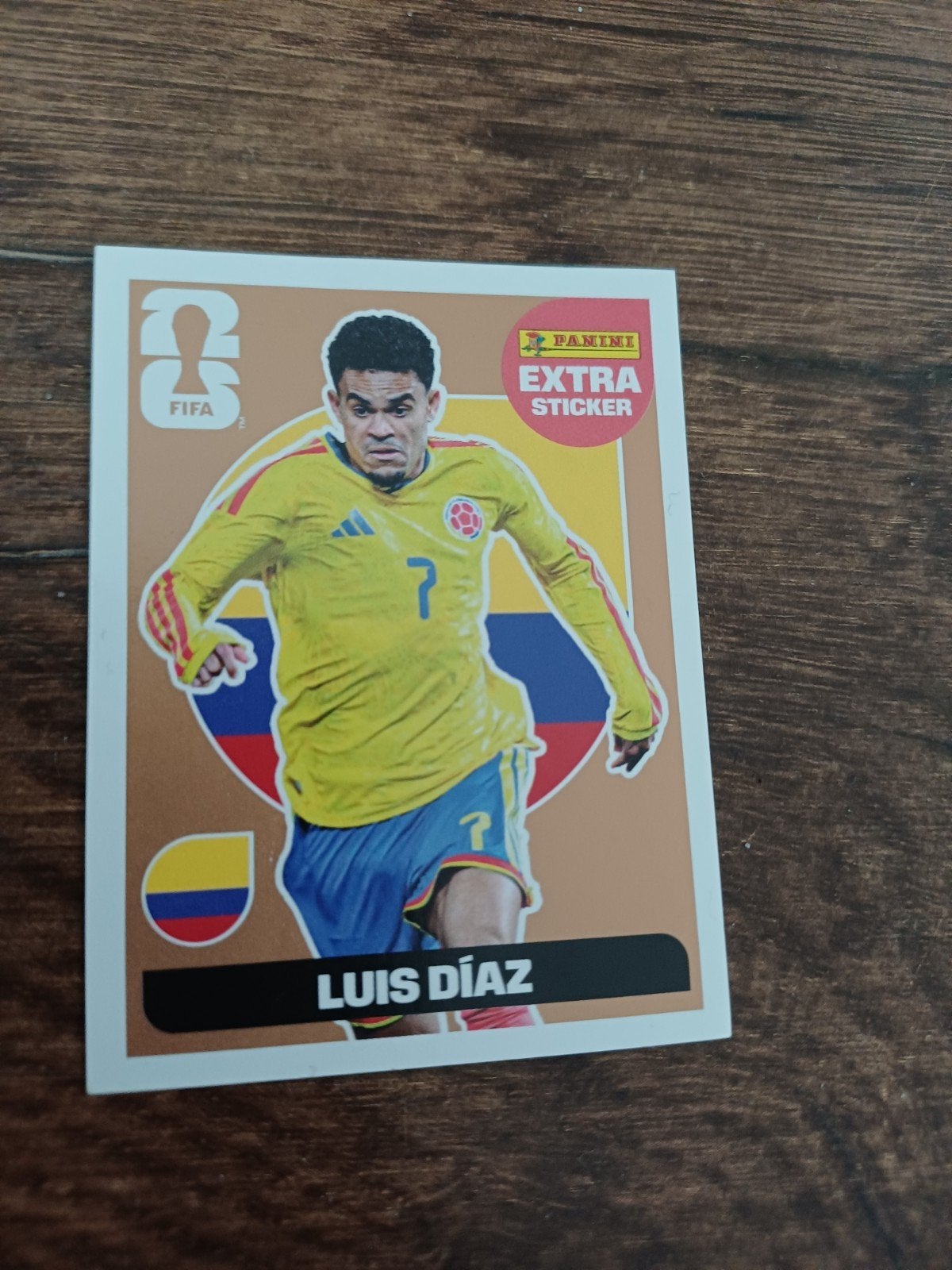 Luis Díaz Extra Sticker Bronze - FIFA World Cup 2026, Ophalen of Verzenden, Nieuw, Sticker