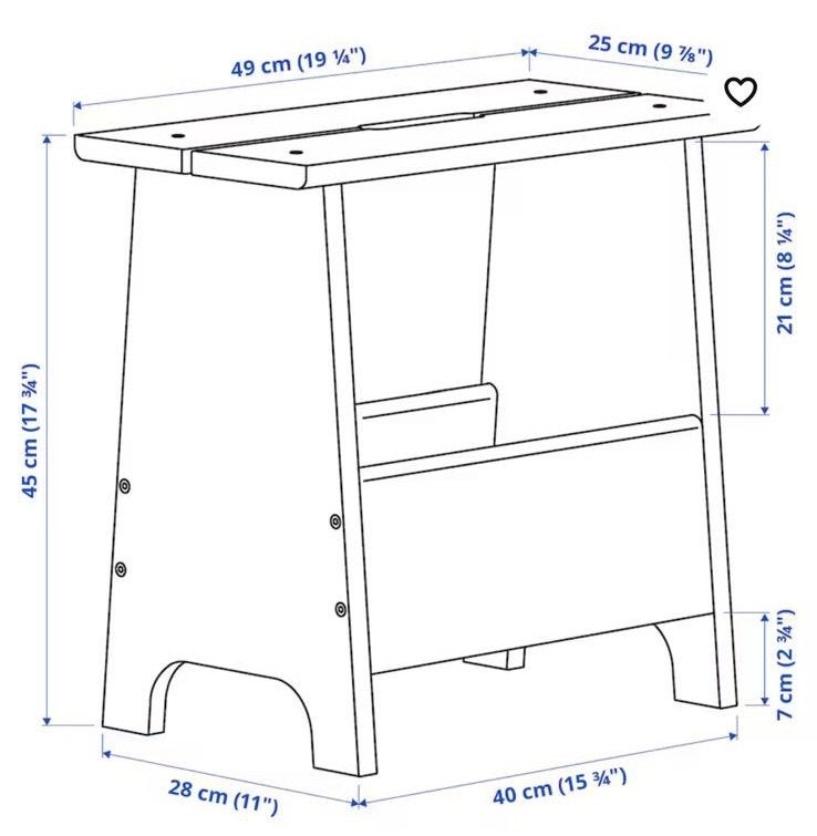 Houten krukje/opbergbankje - IKEA, Ophalen, Zo goed als nieuw, Hout