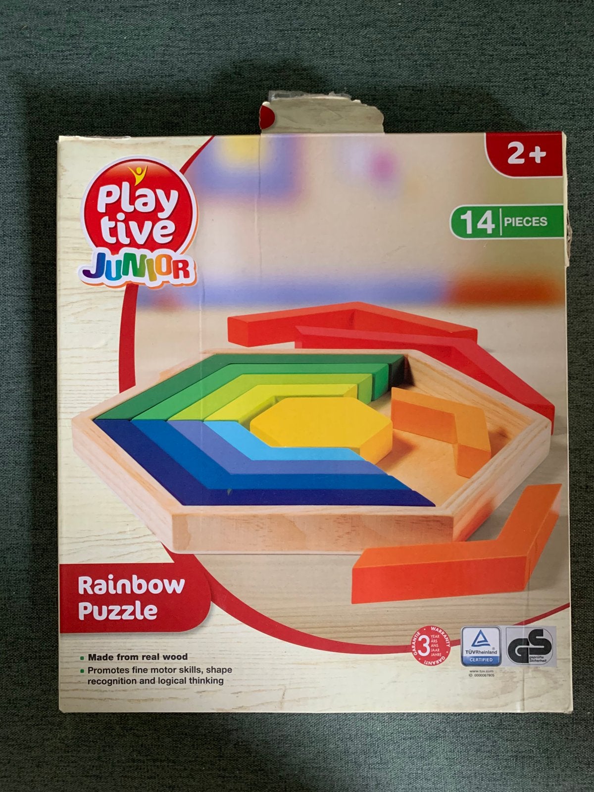 Playtive junior rainbow puzzle hout, Ophalen of Verzenden, Zo goed als nieuw