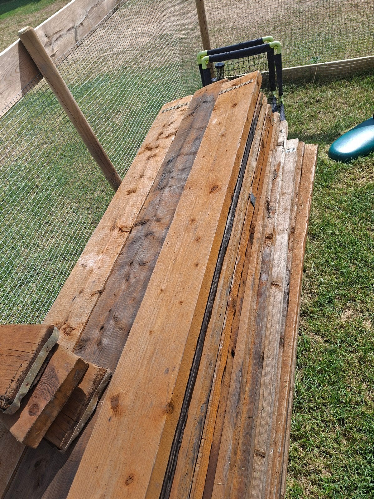 50 dikke steigerhouten planken, Doe-het-zelf en Verbouw, Hout en Planken, Ophalen, Minder dan 25 mm, 250 tot 300 cm, Plank