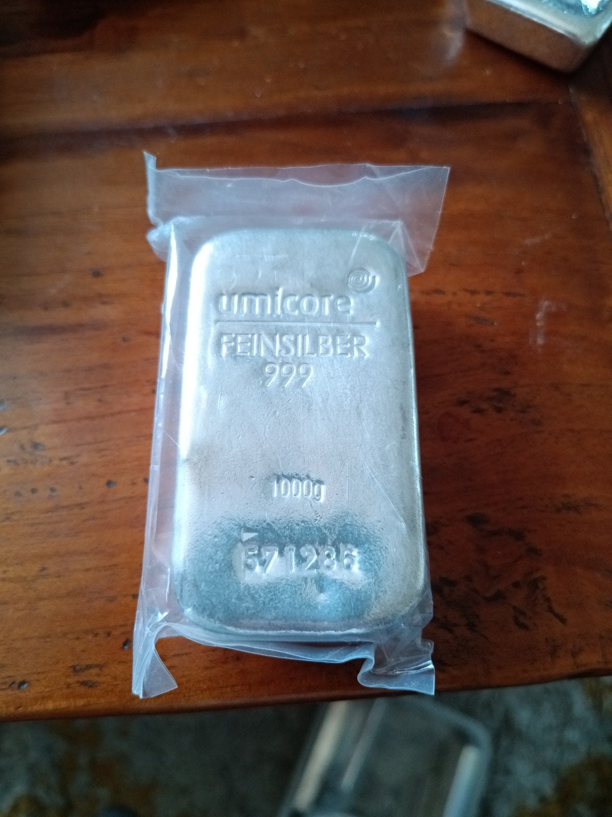 Umicore Feinzilver 999 1000g Zilverbaar, Ophalen of Verzenden, Zilver