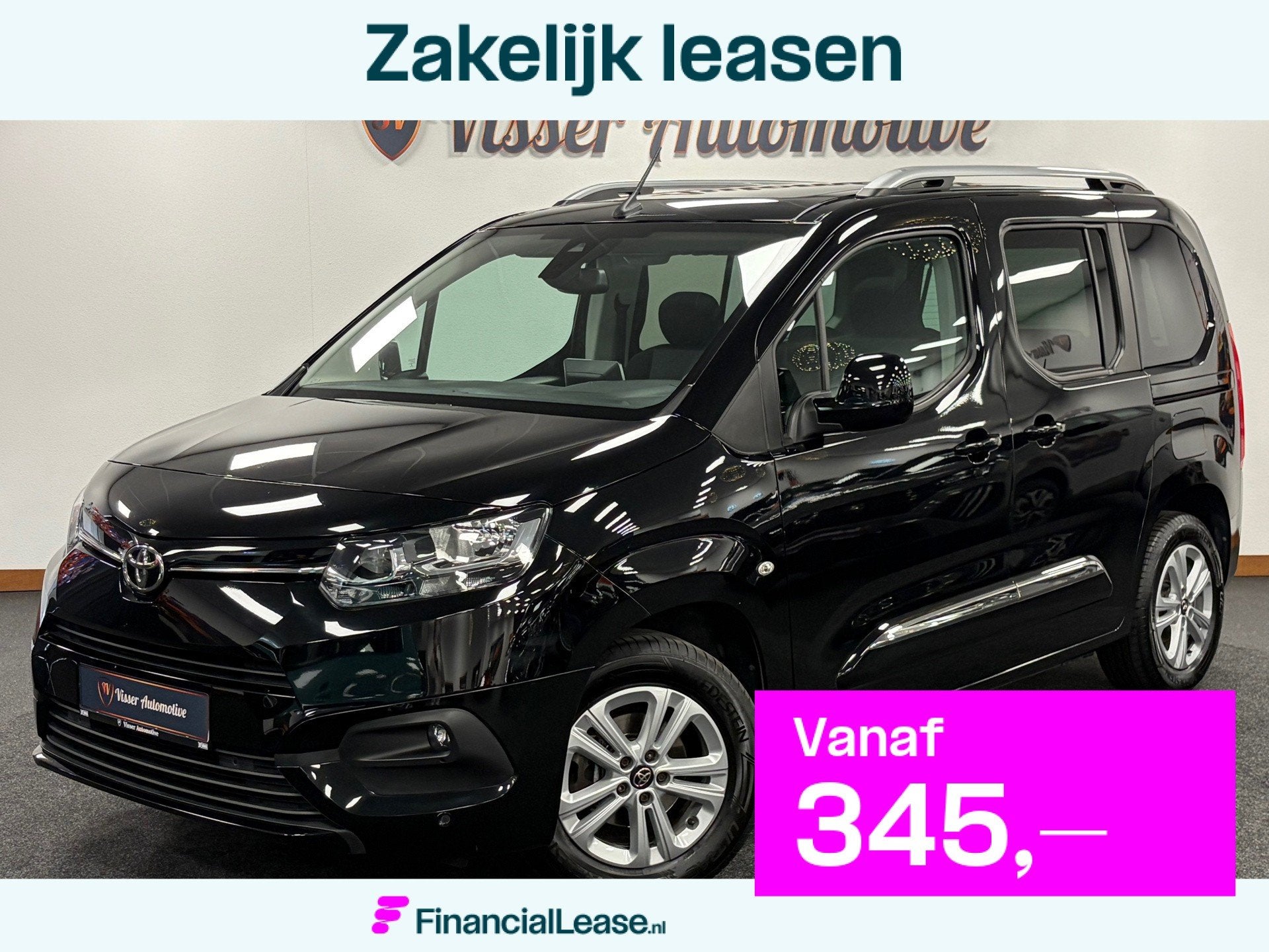 Toyota PROACE CITY VERSO 1.2 Turbo L1*5Pers*Design*Panoramad, Parkeersensor, 15 km/l, Zwart, Handgeschakeld