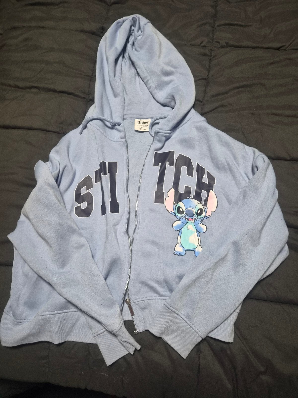Disney Stitch hoodie met rits - Maat L, Kleding | Dames, Ophalen, Disney at Primark, Blauw, Maat 42/44 (L)