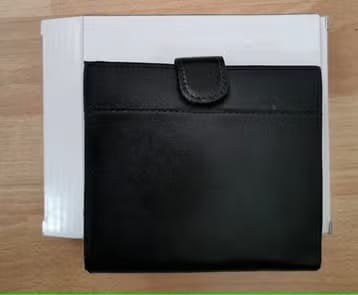 Nieuwe Zwarte Heren Portemonnee - 11 x 12,5 cm, Ophalen of Verzenden, Nieuw, Zwart