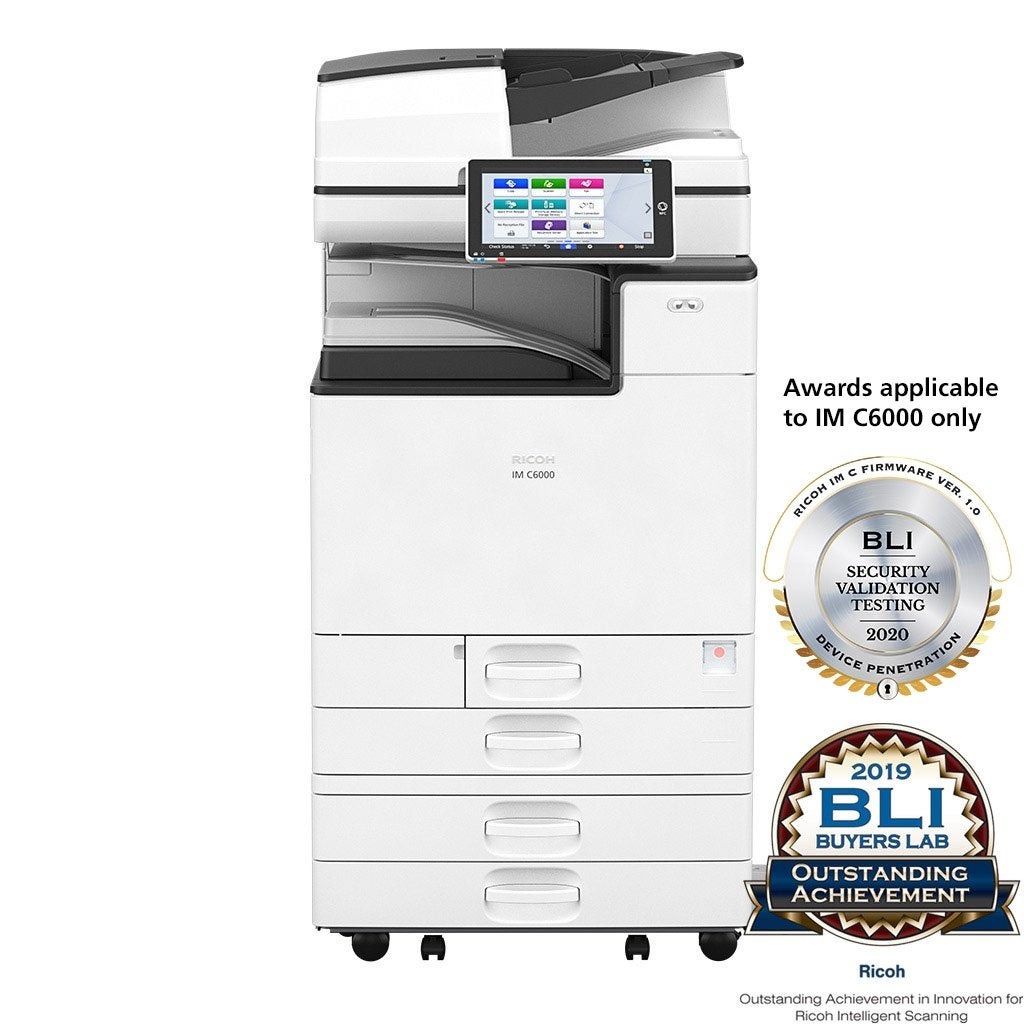 Ricoh IM C6000 MFP - 60 PPM - Direct leverbaar, Computers en Software, Printers, Kleur printen, Ricoh Company, Ltd, All-in-one