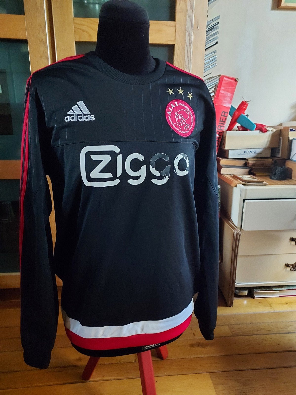Originele Adidas Ajax TrainingSweatshirt 2015/2016 - Maat M, Verzamelen, Ophalen of Verzenden, Zo goed als nieuw, Ajax, Shirt
