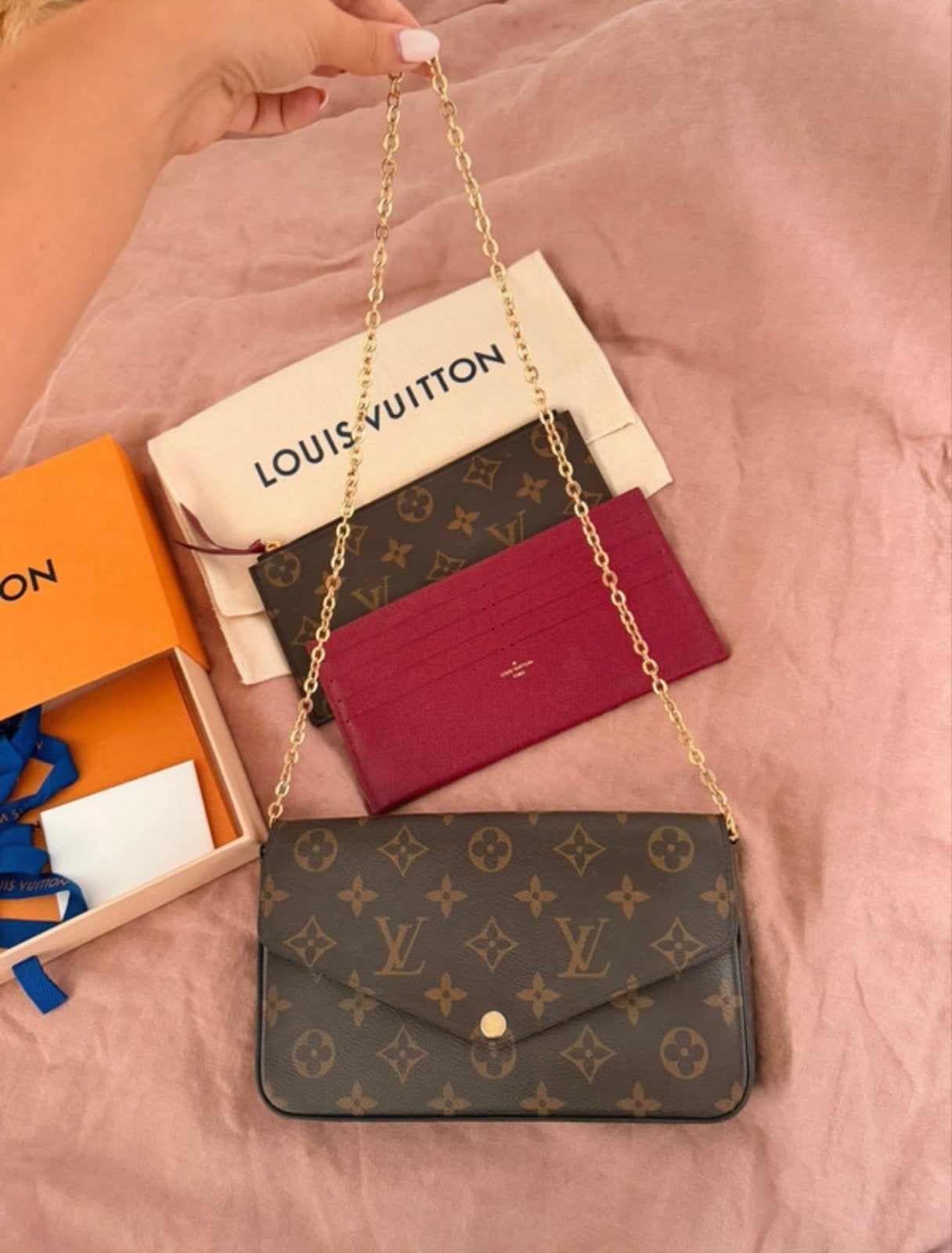 Louis Vuitton Pochette Félicie Monogram met accessoires, Sieraden, Tassen en Uiterlijk, Ophalen of Verzenden, Zo goed als nieuw