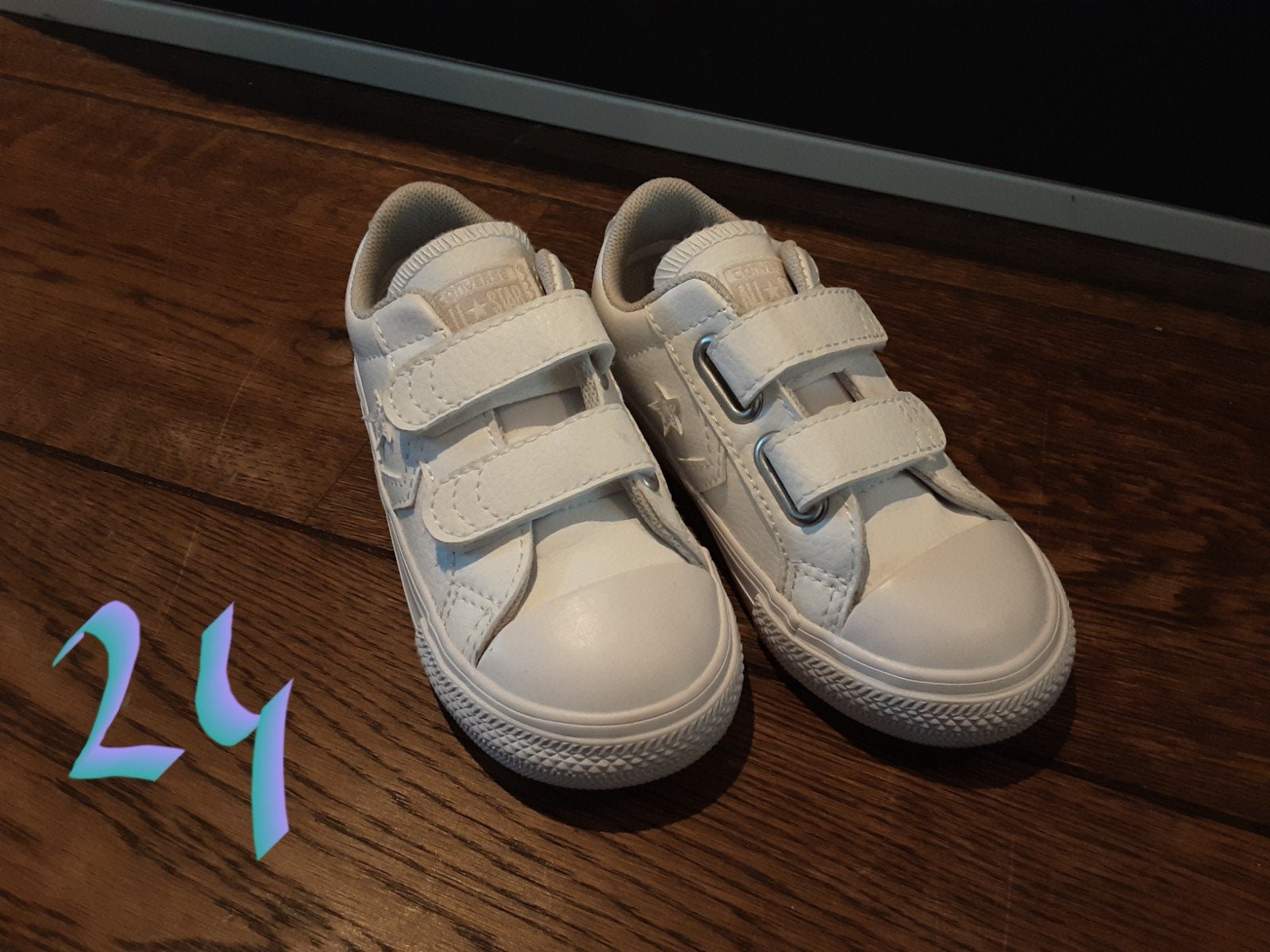 Converse All Star wit gympen maat 24, Jongen of Meisje, Schoenen, Ophalen of Verzenden, Zo goed als nieuw