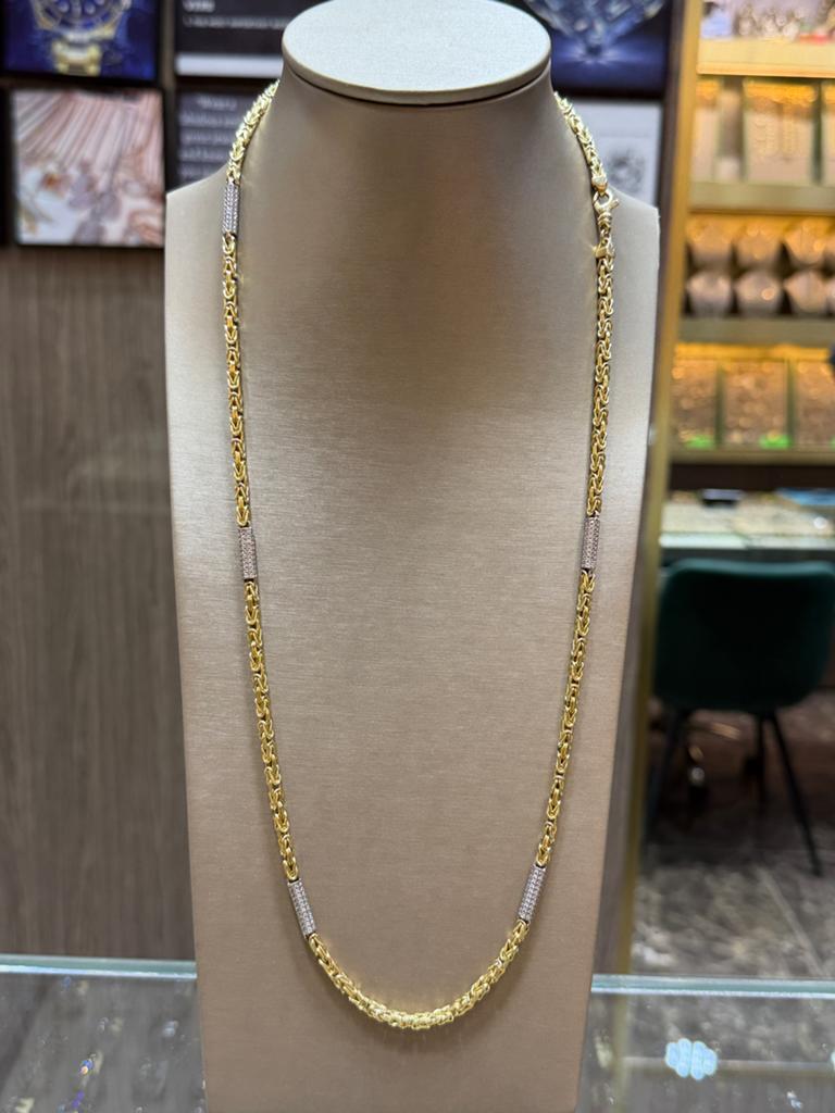 18KT Goud - 40.2 Gram - Ketting - KONING - Herenketting