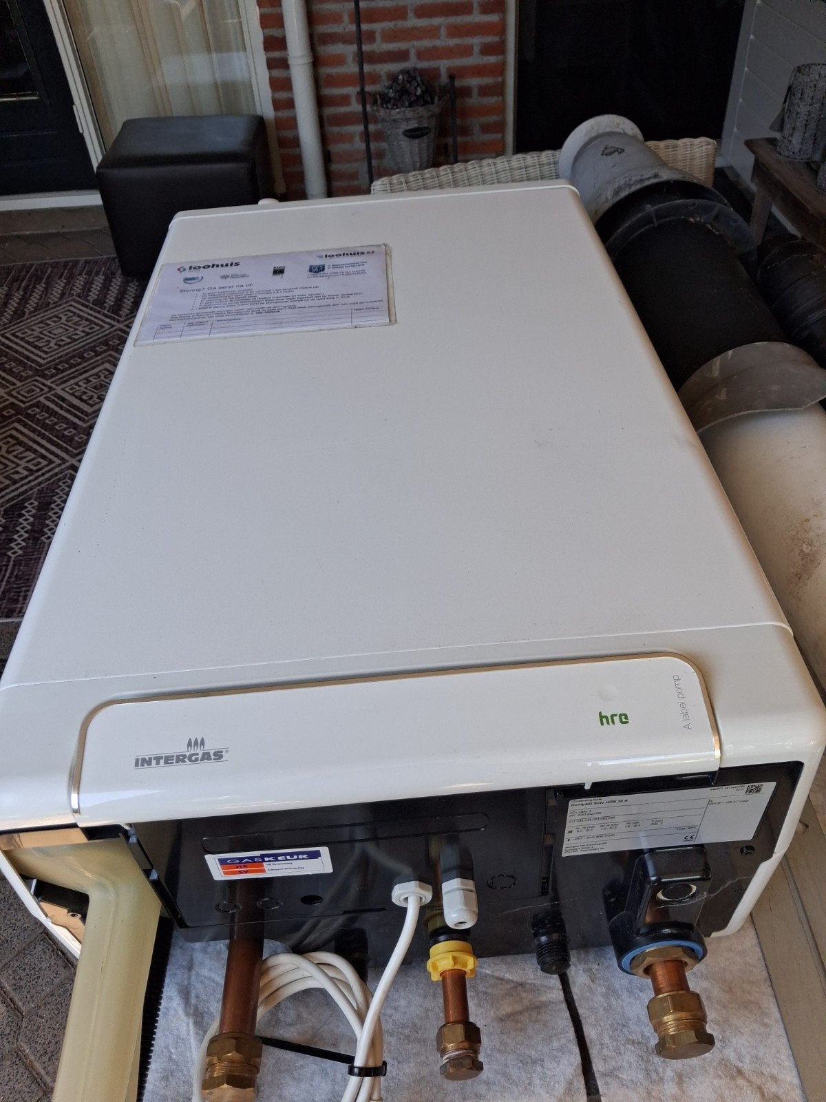 Intergas Kompakt Solo HRE 30 A CV-ketel (2018), Doe-het-zelf en Verbouw, 30 tot 80 cm, Gebruikt, Hoog rendement (Hr), Cv-ketel of Combi-ketel
