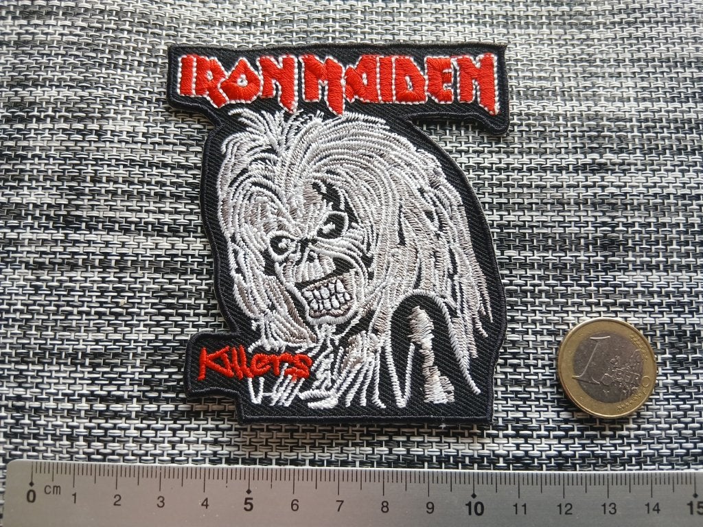 Iron Maiden shaped killers patch 60, Verzamelen, Muziek, Artiesten en Beroemdheden, Ophalen of Verzenden, Nieuw, Kleding