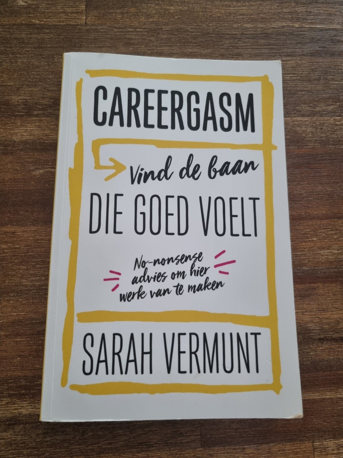 CareerGasm: Vind de baan die goed voelt - Sarah Vermunt, Boeken, Ophalen of Verzenden, Zo goed als nieuw, Sarah Vermunt