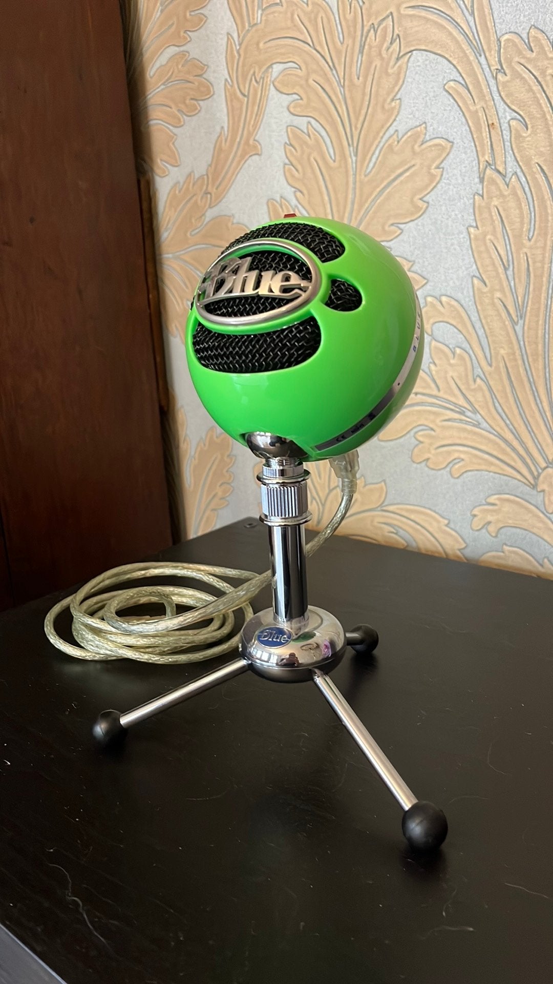 Microfoon the snowball blue kleur groen, Muziek en Instrumenten, Ophalen of Verzenden, Zo goed als nieuw, Studiomicrofoon