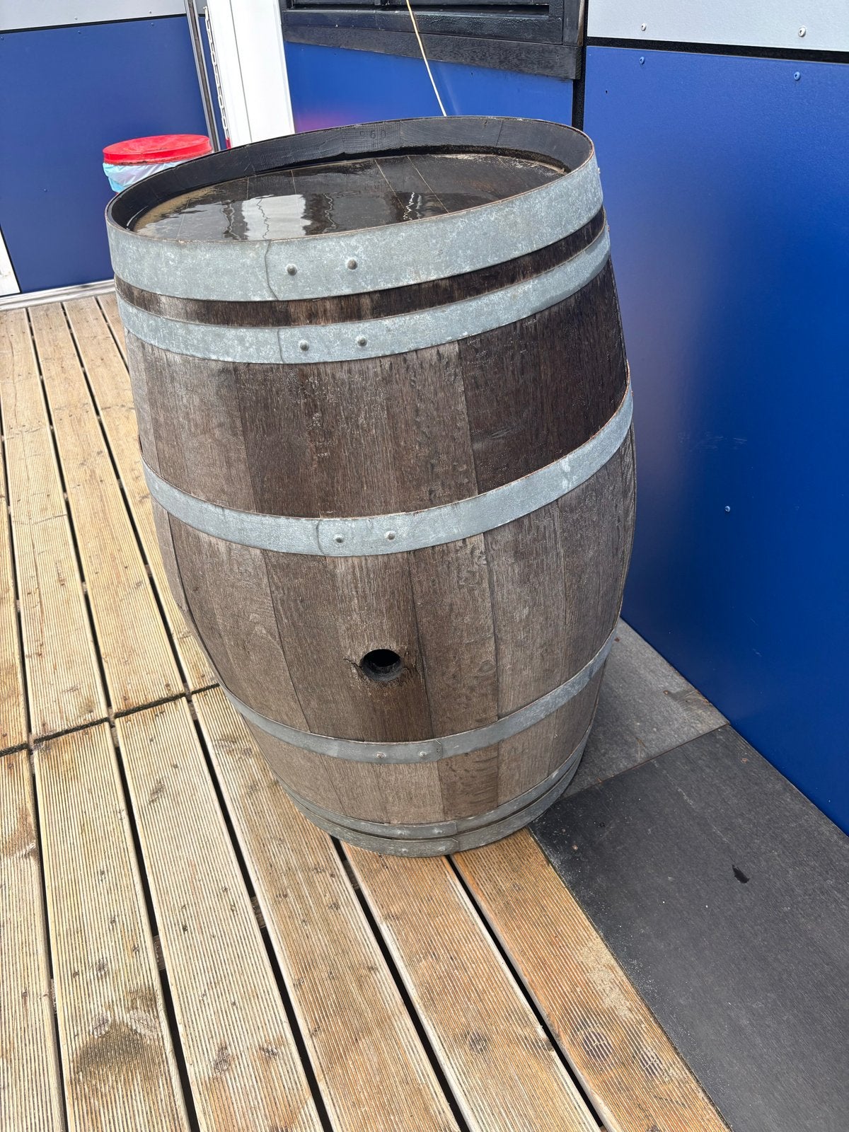 Houten wijnvat - Decoratief of voor regenton, Ophalen, Hout, Gebruikt, Landelijk