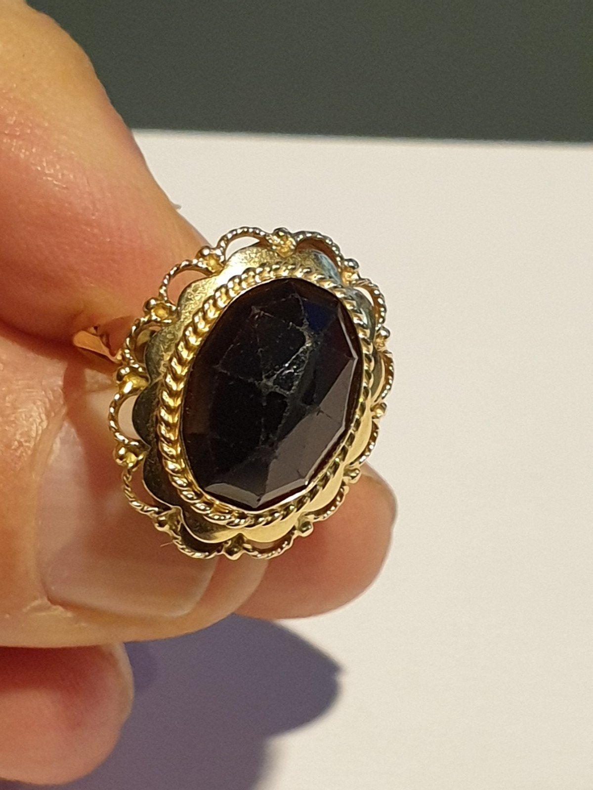 gouden antieke ring (Z1), 18 tot 19, Ophalen of Verzenden, Zo goed als nieuw, Dame