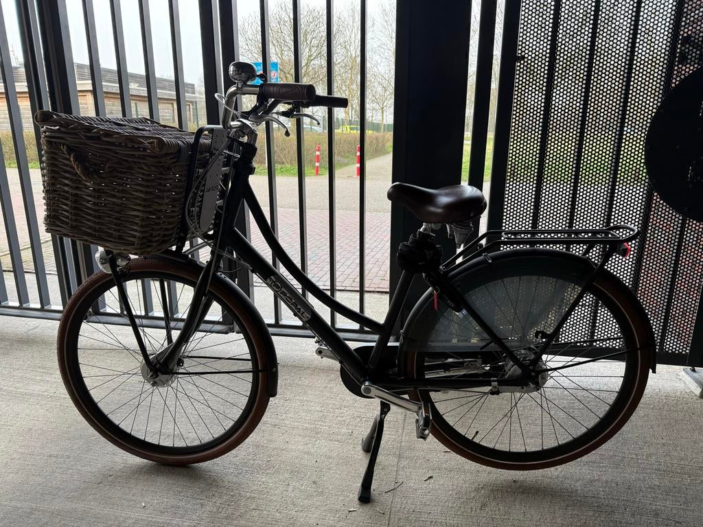 Popal Transportfiets Mat Zwart 28 inch 6 Versnellingen, Fietsen en Brommers, Fietsen | Meisjes, Ophalen, Nieuw, 26 inch of meer