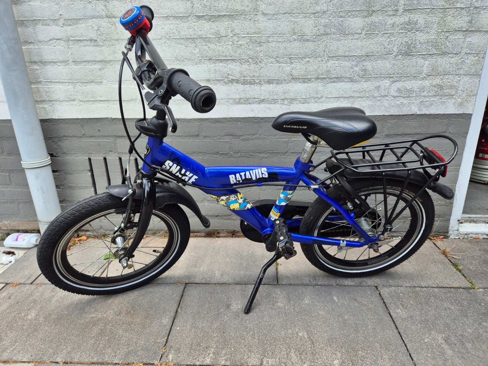 Batavus Snake kinderfiets 16 inch - Blauw, Ophalen, Gebruikt, 16 tot 20 inch, Batavus