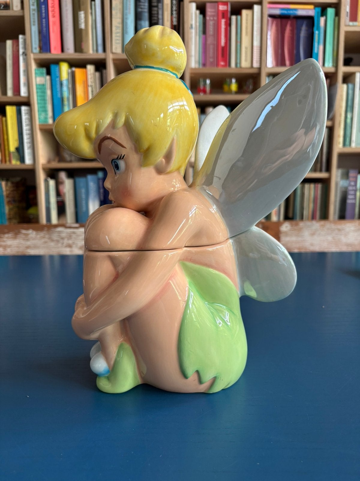 Vintage Disney Tinkerbell koekjestrommel, Ophalen, Gebruikt, Dier