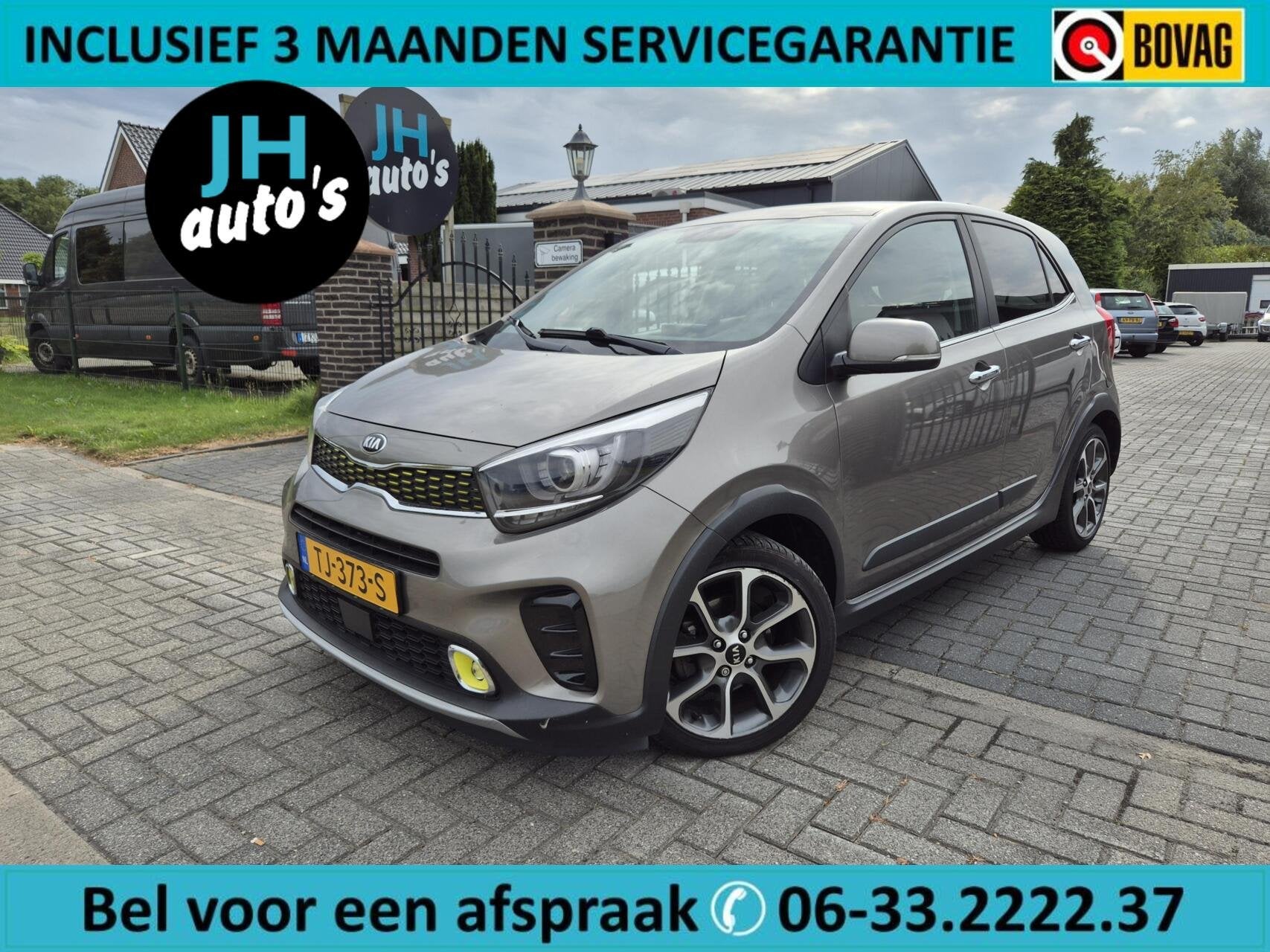 Kia Picanto 1.0 T-GDI X-Line GT CRUISE | CARPLAY | DEALER-OH, Auto's, Voorwielaandrijving, Dealer onderhouden, Gebruikt, 920 kg