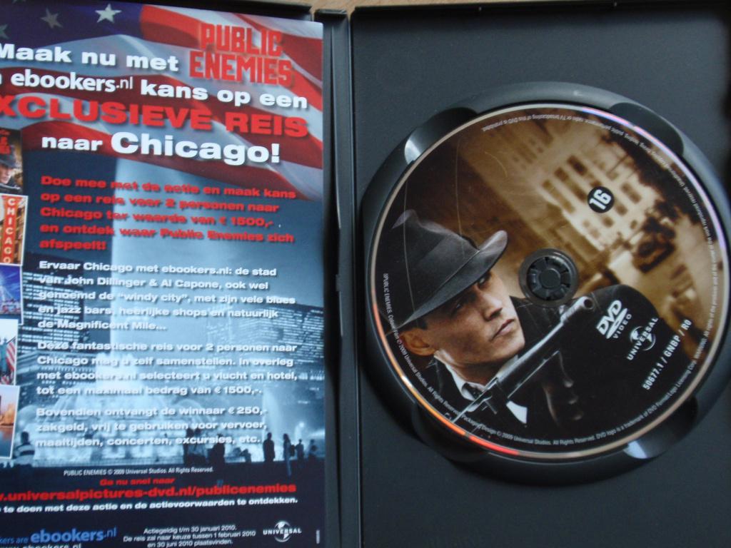 DVD - Public Enemies, Cd's en Dvd's, Dvd's | Actie, Vanaf 16 jaar, Ophalen of Verzenden, Zo goed als nieuw, Actiethriller