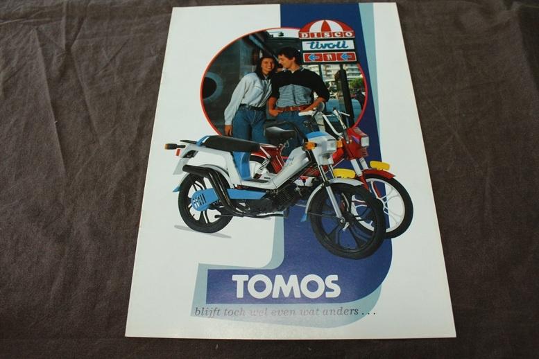 Tomos Disco Colibri A35 A3 bromfiets verkoop folder, Ophalen of Verzenden, Zo goed als nieuw