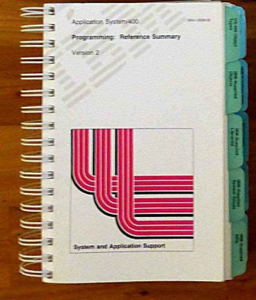 IBM AS/400 Programming Reference Summary, Boeken, Informatica en Computer, Ophalen of Verzenden, Zo goed als nieuw, Besturingssystemen