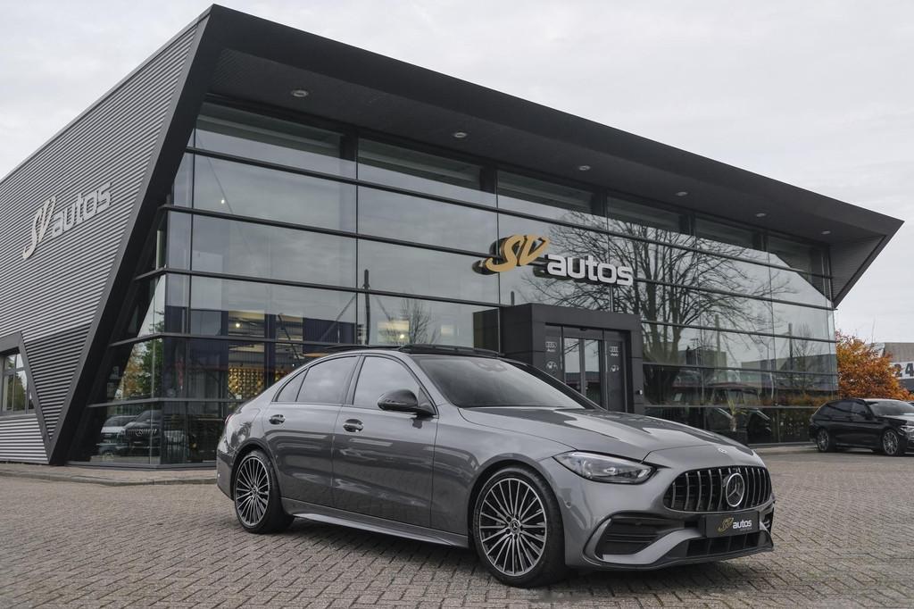 Mercedes-Benz C-klasse C300 AMG 258pk Panoramadak Burmester, Automaat, Gebruikt, 4 cilinders, 258 pk