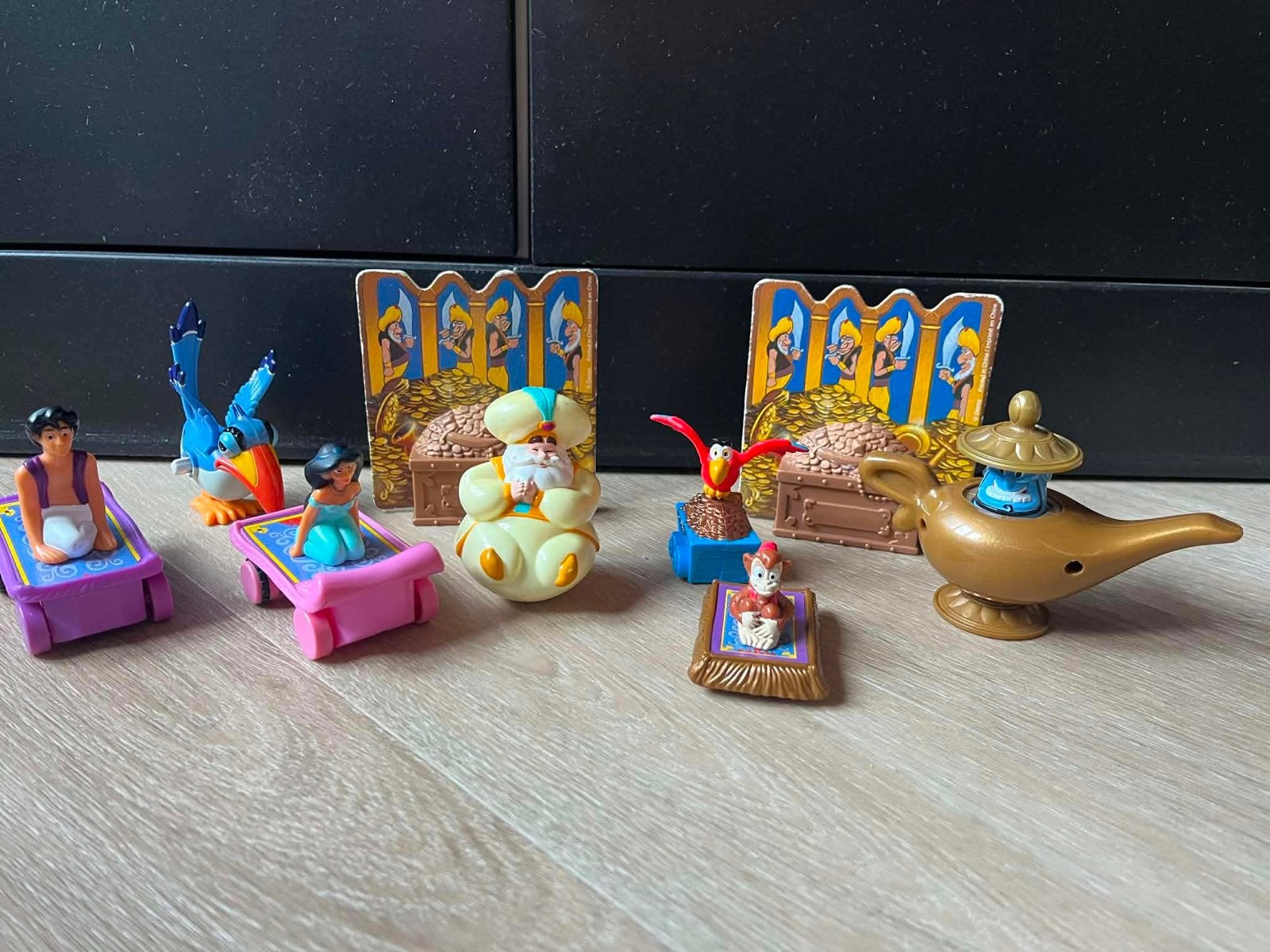 9 McDonald's Aladdin Disney figuren - Happy Meal, Ophalen of Verzenden, Zo goed als nieuw
