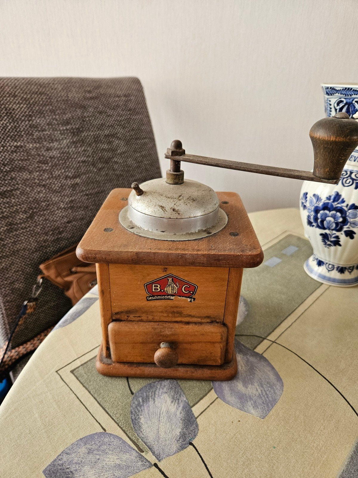 Ouderwetse Duitse Koffiemolen - B.C. Geschmiedet, Antiek en Kunst, Antiek | Keukenbenodigdheden, Ophalen