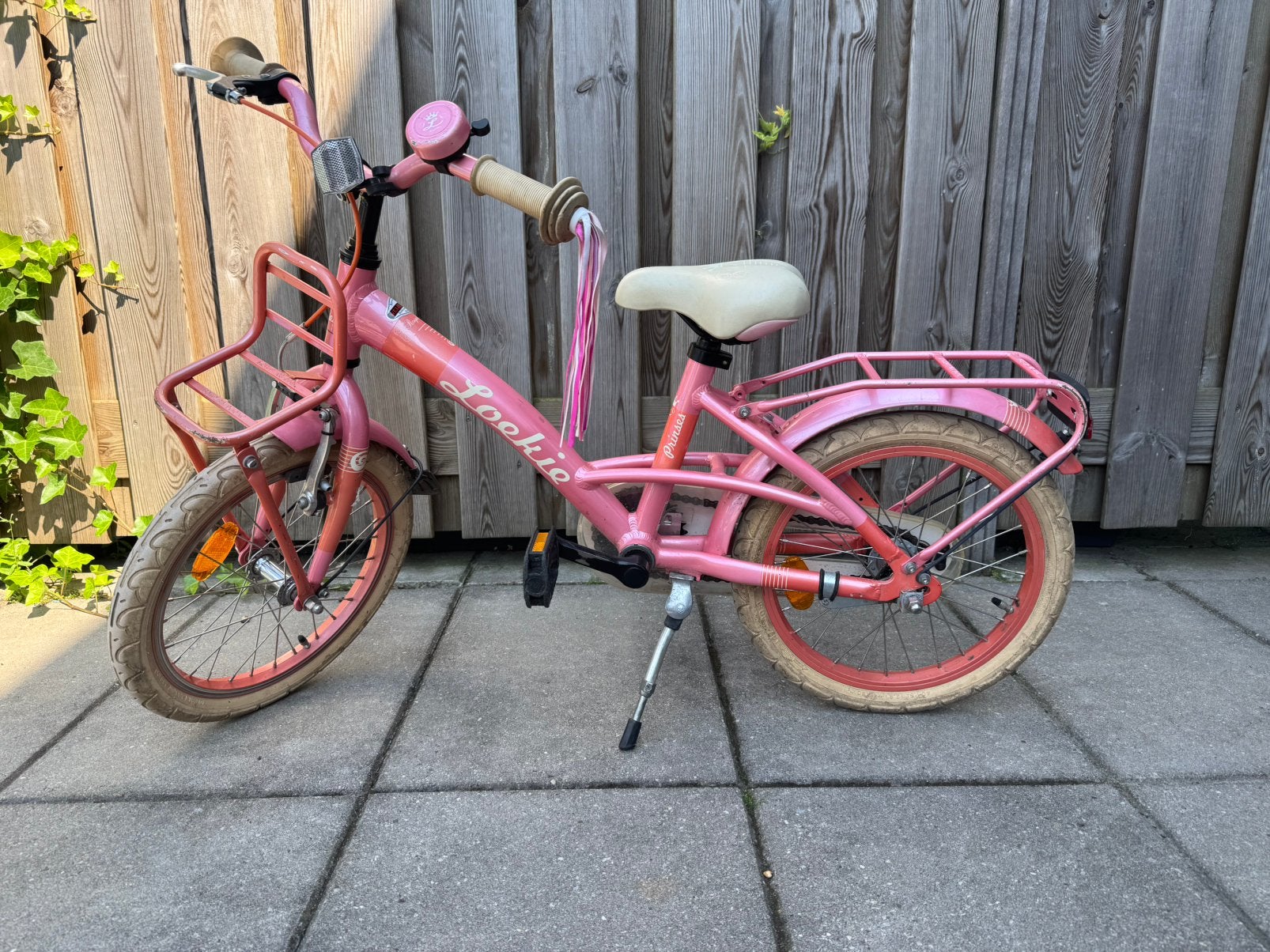 Loekie fiets 16 inch, Ophalen, Terugtraprem, Gebruikt, Handrem