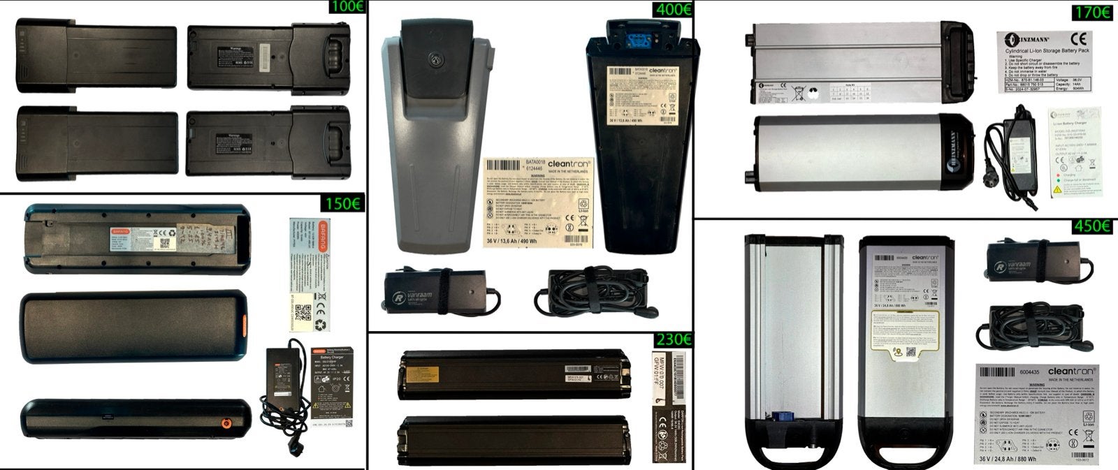 E-bike Cleantron, bafang, shimano, heinzman accu, Fietsen en Brommers, Fietsaccessoires | Fietsaccu's, Ophalen of Verzenden, Gebruikt