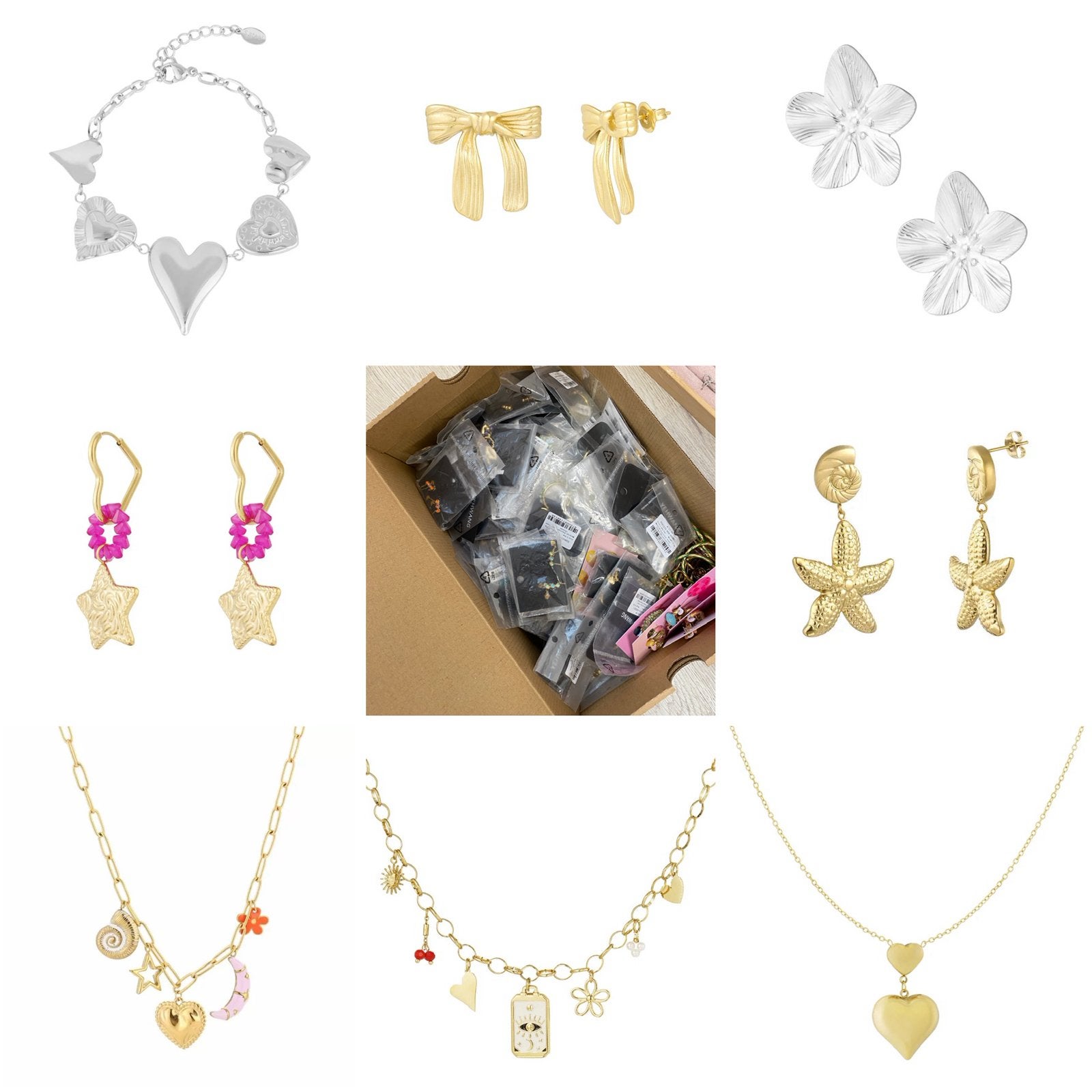 RVS sieraden & accessoires | Voorraad overname (200 stuks), Sieraden, Tassen en Uiterlijk, Kettingen, Ophalen of Verzenden, Nieuw