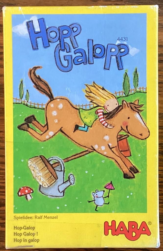 HABA spelletje Hop Galop!, Ophalen of Verzenden, Zo goed als nieuw