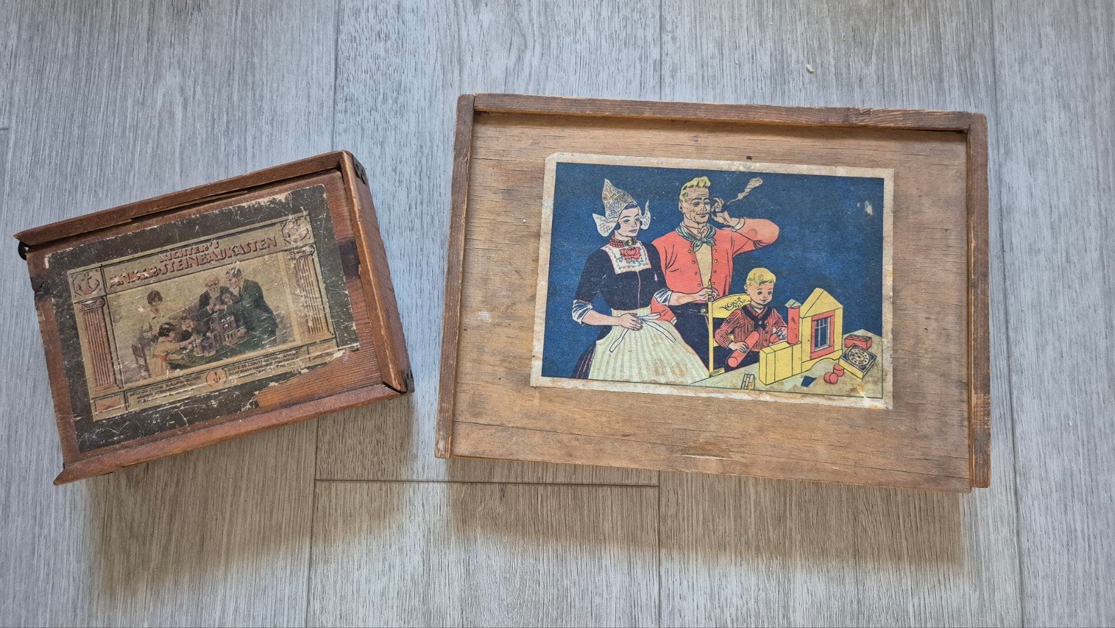 Antieke Anker Steinbaukasten bouwdozen en 2e doos, Antiek en Kunst, Antiek | Speelgoed, Ophalen of Verzenden