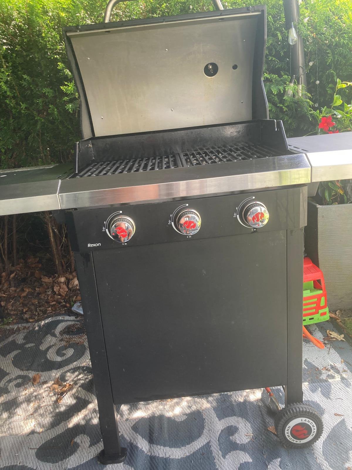 Landmann Gasbarbecue Rexon 3.0 incl. gasfles, Ophalen, Zo goed als nieuw