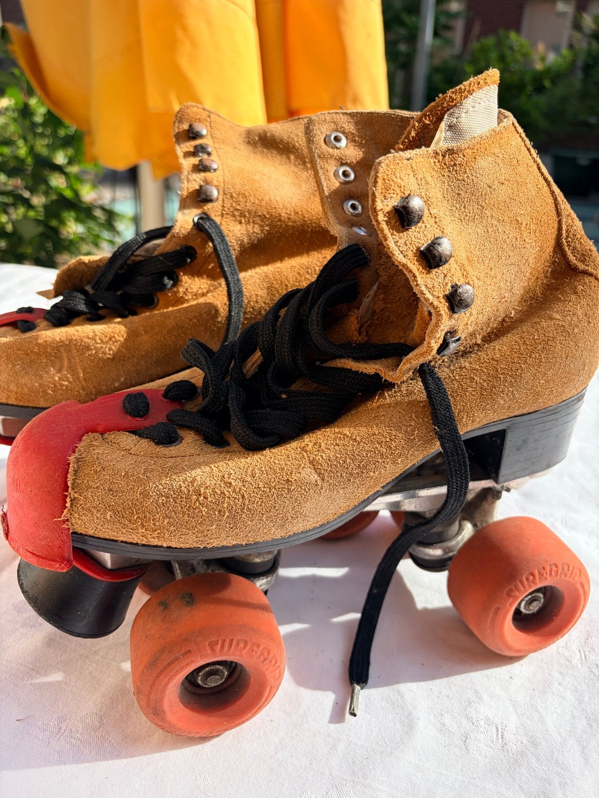 Vintage Sure-Grip Super X 6 rolschaatsen, Ophalen of Verzenden, Gebruikt, Dames