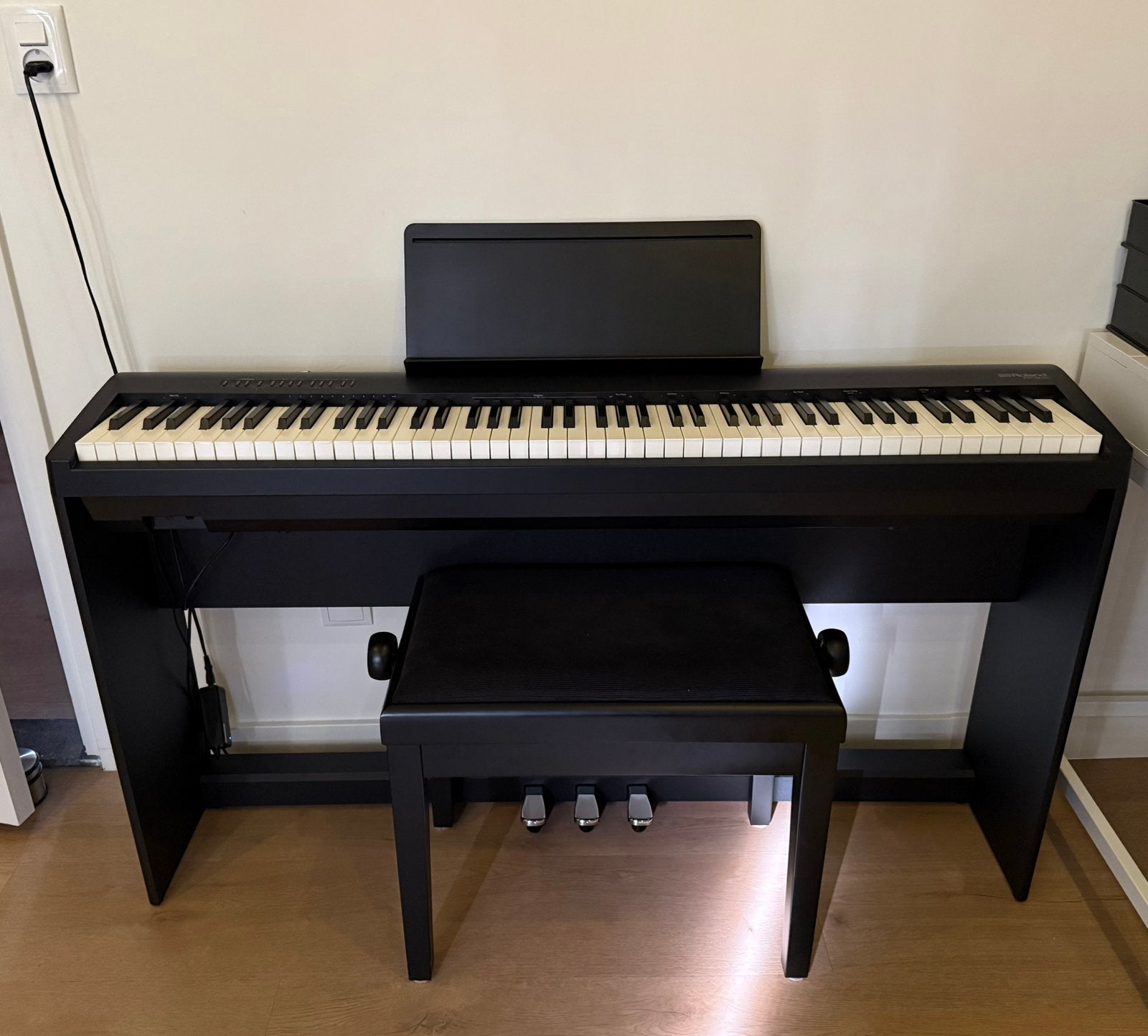 Roland FP-30X BK piano, Ophalen, Zo goed als nieuw, Zwart