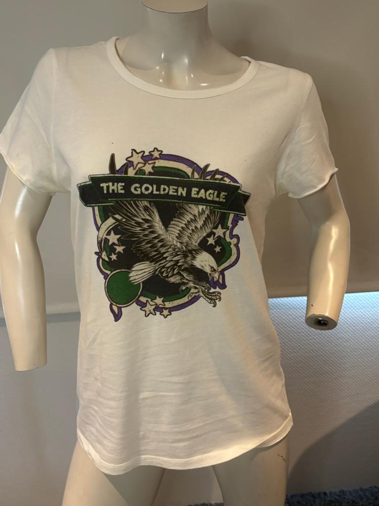 SET shirt met leuke print maat M, Maat 38/40 (M), Wit, Ophalen of Verzenden, Zo goed als nieuw