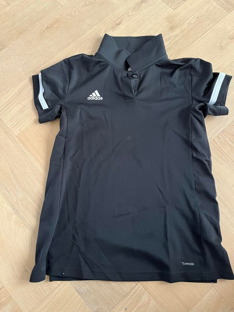 Adidas T19 Climalite Polo Shirt Zwart - Maat S, Kleding | Dames, Zwart, Ophalen of Verzenden, Maat 36 (S), Fitness of Aerobics