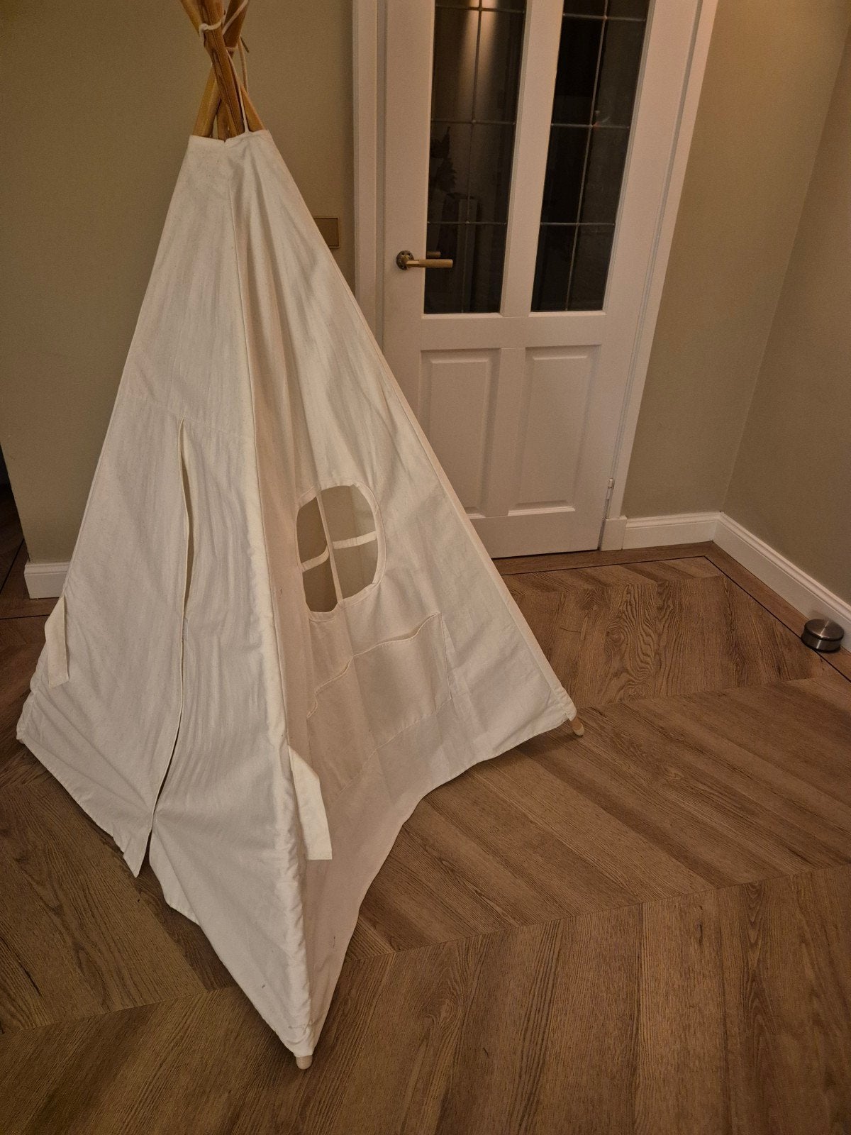 Kindertipi Wigwam 100% Katoen Speeltent, Ophalen, Zo goed als nieuw, Overige materialen
