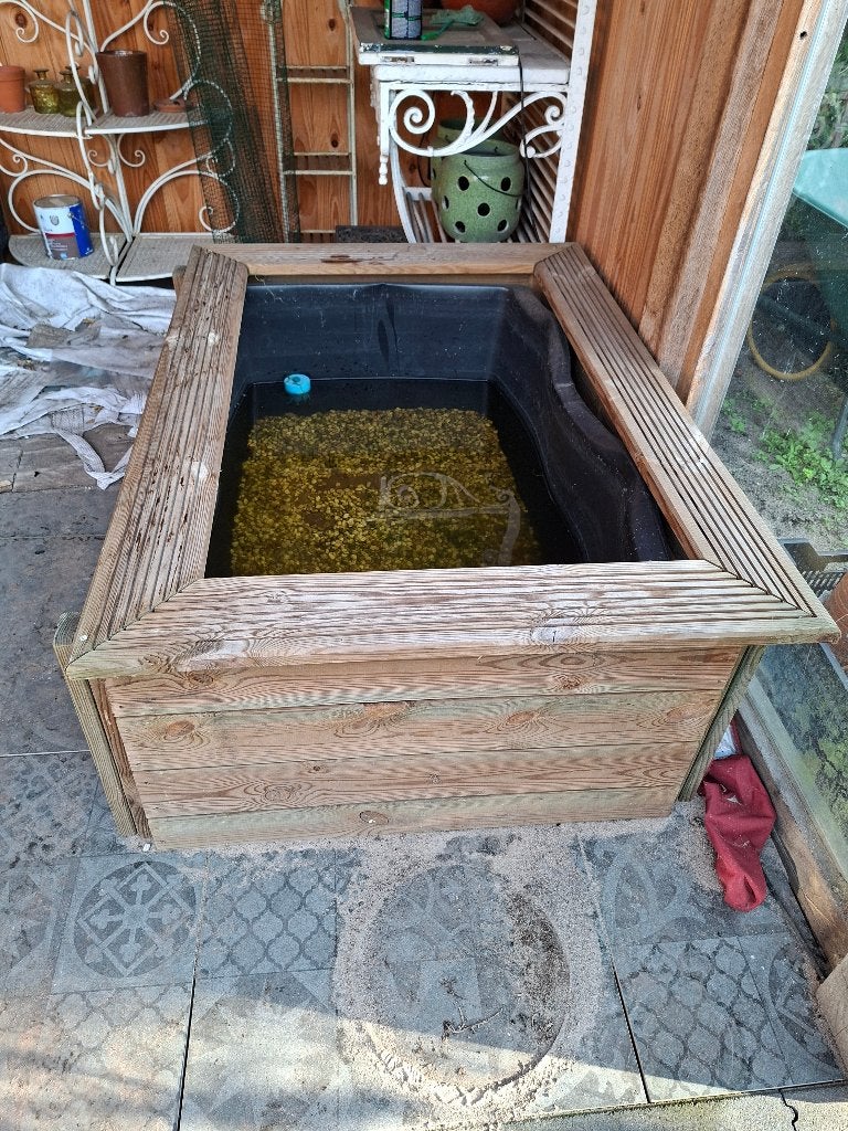 Ubbink vijverbak met houten frame, Tuin en Terras, Ophalen, Gebruikt