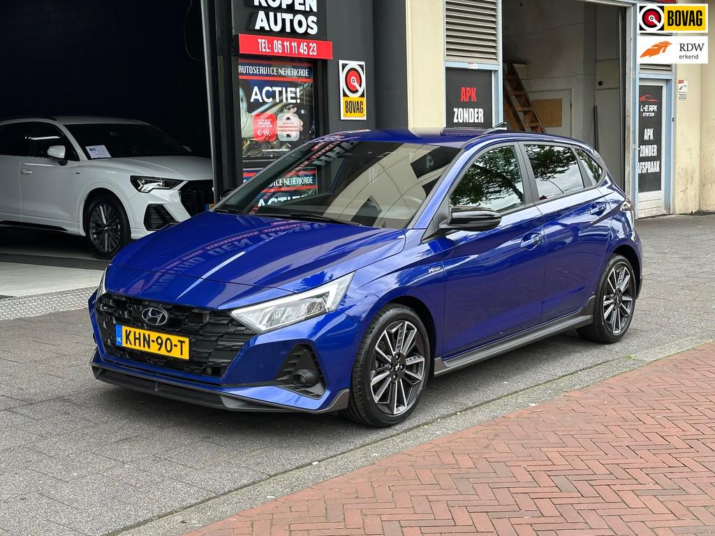 Hyundai I20 1.0 T-GDI N-Line Automaat Navi Camera Carplay, Gebruikt, Euro 6, Blauw, 100 pk
