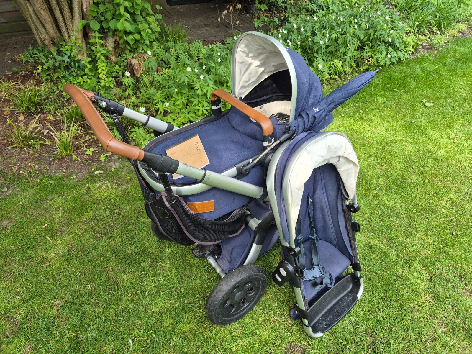 Joolz Day Navy Blue 2-in-1 kinderwagen, Gebruikt, Luchtbanden, Combiwagen, Ophalen