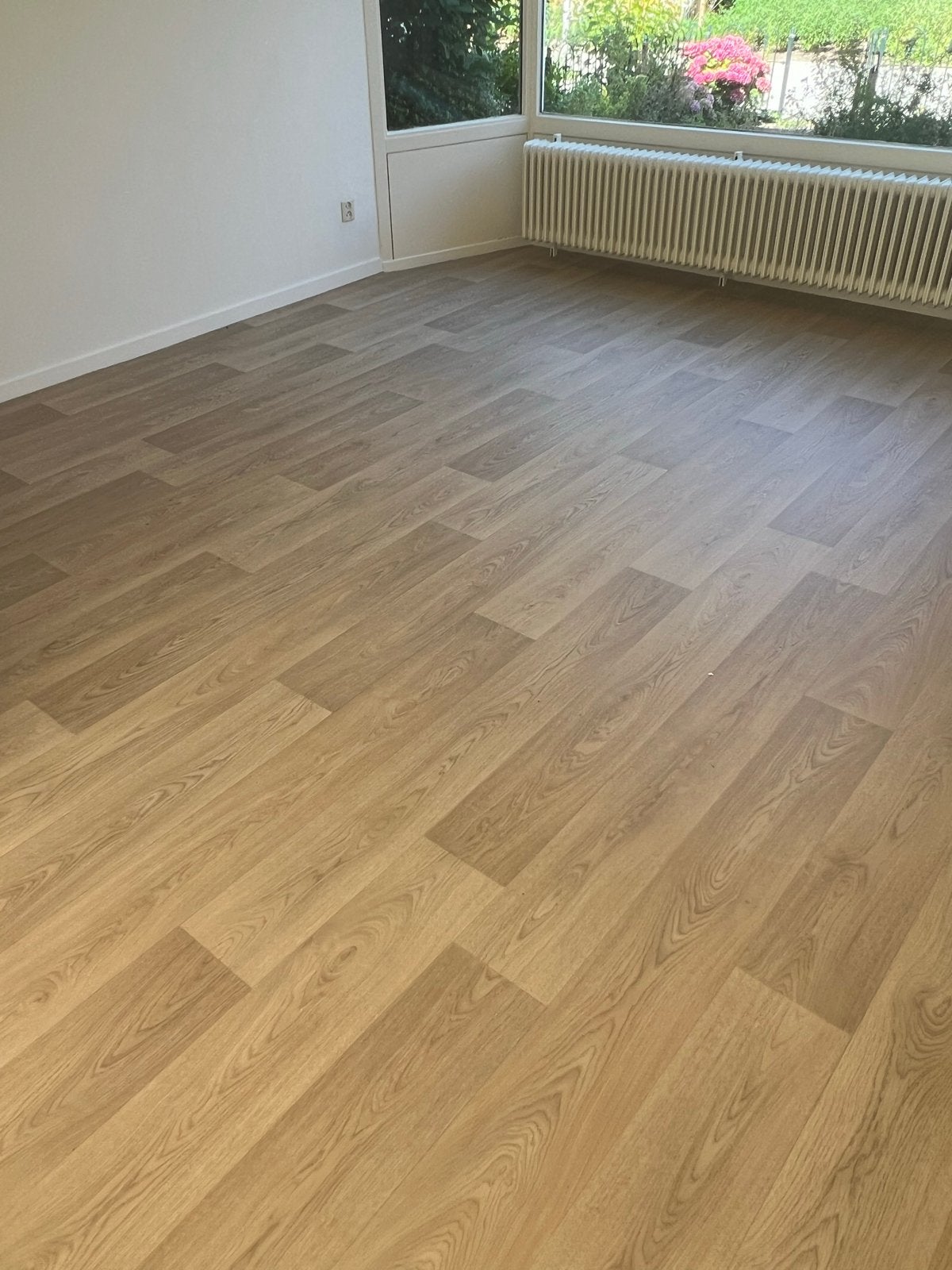 Hoogwaardig vinyl vloerzeil met eiken patroon - 50m², Ophalen, Bruin, Nieuw, 50 tot 75 m²