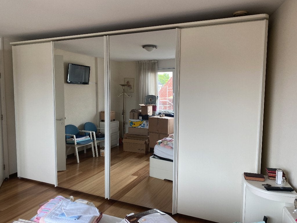 kledingkast wit. Zeer solide 4mtr breed, Huis en Inrichting, Kasten | Kledingkasten, Gebruikt, 200 cm of meer, 200 cm of meer