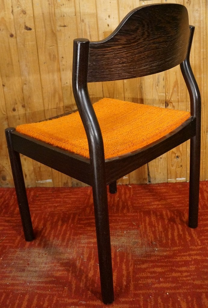 Retro stoel design Pastoe eetkamerstoel brutalist buro chair, Ophalen, Gebruikt, Bruin, Stof