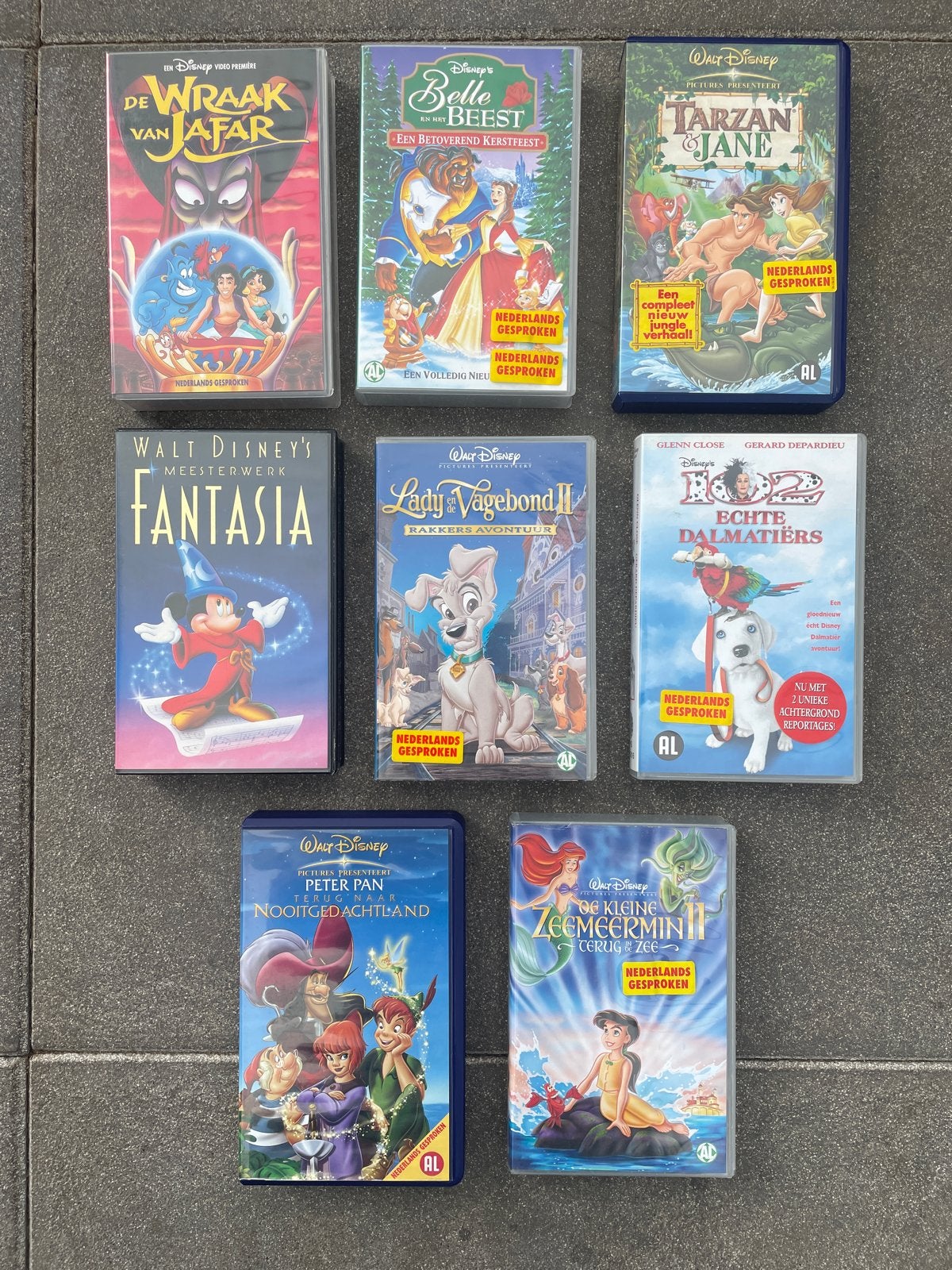 Walt Disney VHS videobanden - Diverse titels, Gebruikt, Alle leeftijden, Kinderfilm, VHS