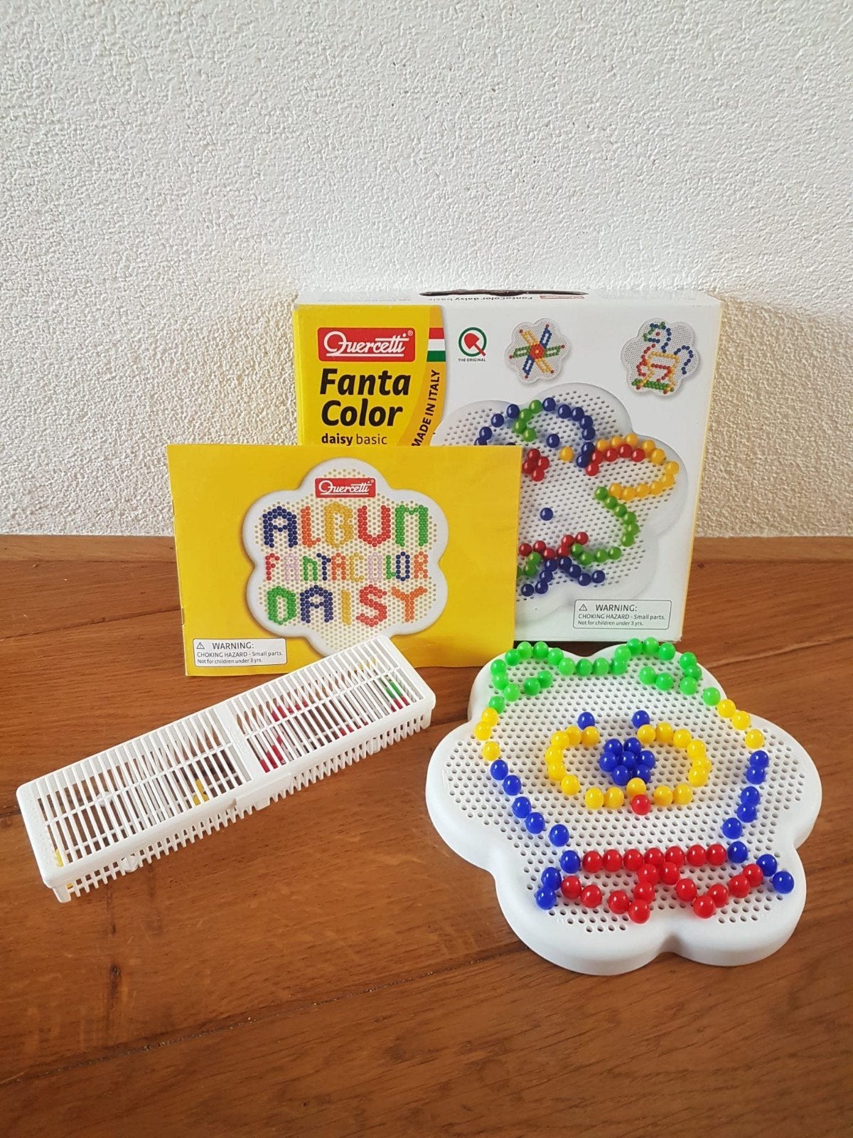 Quercetti Fanta Color Daisy Basic Steekmozaïek, Ophalen of Verzenden, Zo goed als nieuw, Bouwen