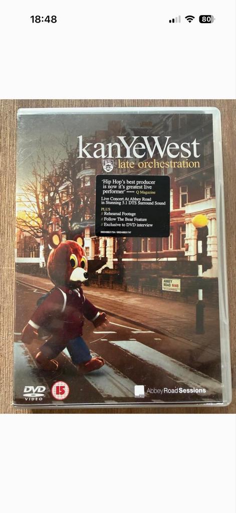 Kanye West - Late Orchestration DVD + Miniposter, Vanaf 16 jaar, Ophalen of Verzenden, Gebruikt