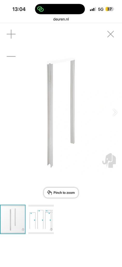 3x nieuw Kozijn kamerhoog austria 270cm max 93cm deurmaat, Doe-het-zelf en Verbouw, Kozijnen en Schuifpuien, Deurkozijn, Nieuw